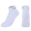 Helios Low-Cut Ankle Socks Cotton Moisture Control Mesh Top Anti Odor White 6 Pairs