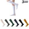 Helios Senior Knee High Socks Cotton-Black White Green Grey Navy 3 Sizes-2 Pairs  